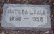 Matilda L. Hale
