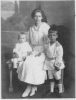 Portrait - Sherman, Bessie with sons Fred and Paul
